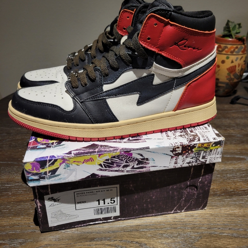 Reves Paris x Air Kiy Hi Black Toe 11.5 Used